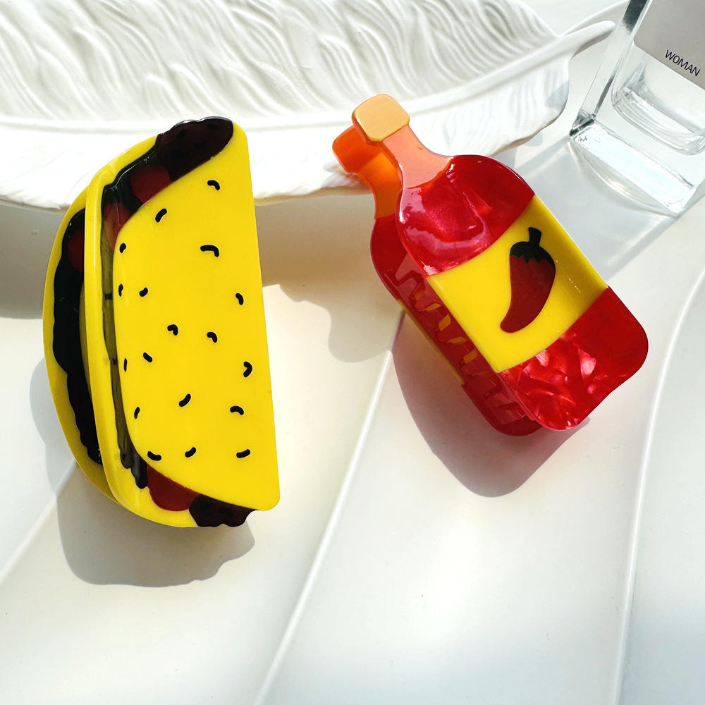 Realistic Jewelry-Style Acrylic Hair Accessories High Quality Customizable Women’s Hair Claw Clips